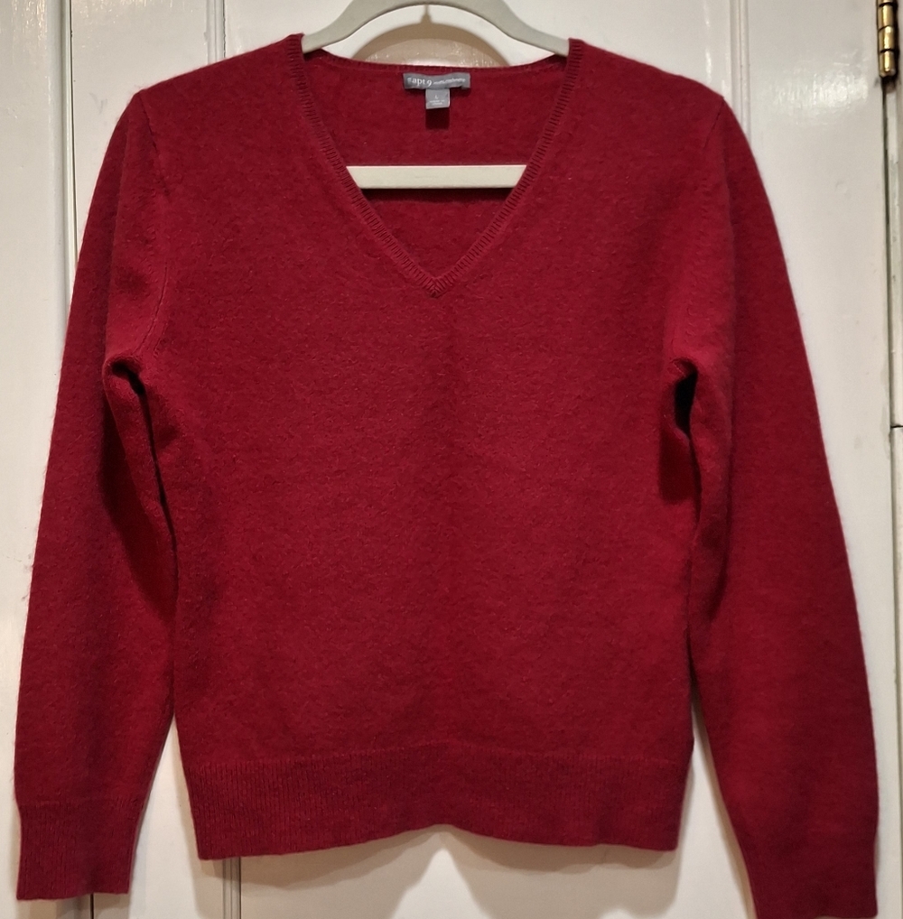 100% Cashmere Sweater Apt. 9 Size L